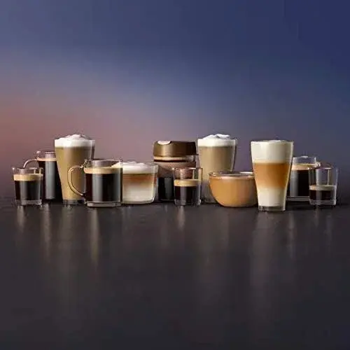 Genießen Sie 12 Kaffeespezialitäten auf Knopfdruck, u.a. Milchkaffee